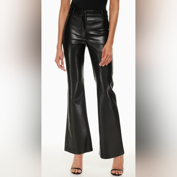 Aritzia Wilfred Cabaret Pants Vegan Leather Size 2. - Picture 1 of 13